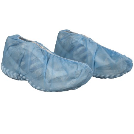 Cover Shoe One Size Fits Most Shoe High Nonskid Sole Blue NonSterile by Dynarex Corporation  ID 2132